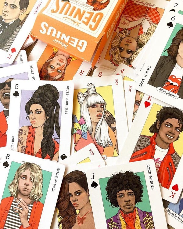 Genius Music Playing Cards