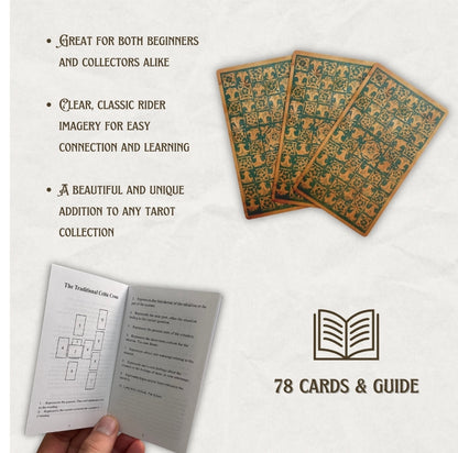 Tea-Stained Tarot ☆Antique Edition Tarot Deck & Guide | Classic RWS Design