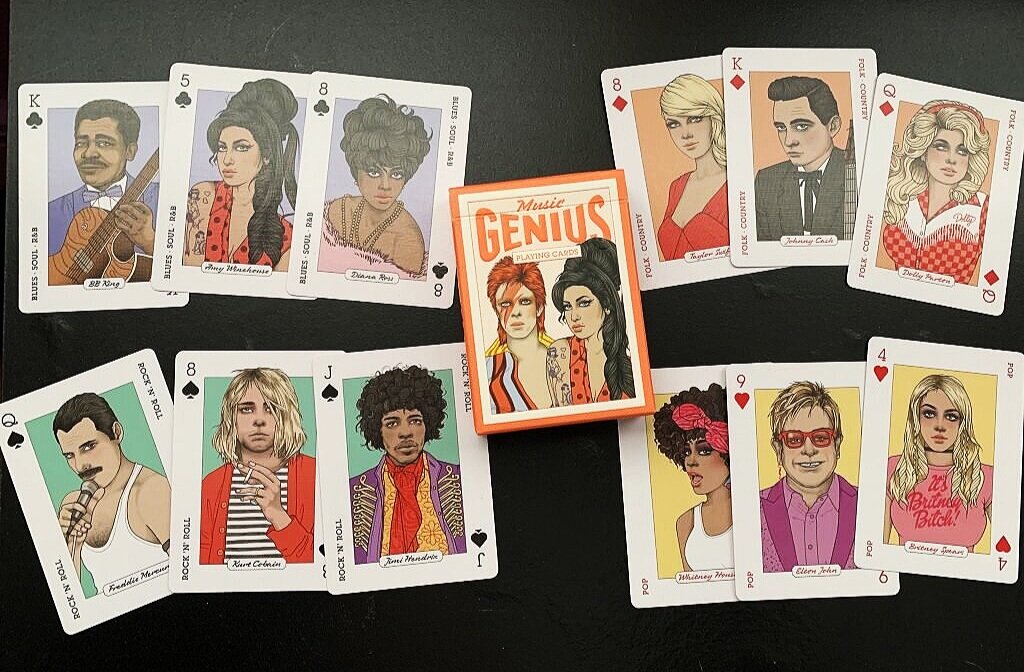 Genius Music Playing Cards