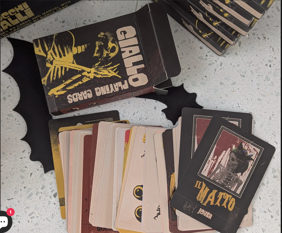 Giallo Playing Cards