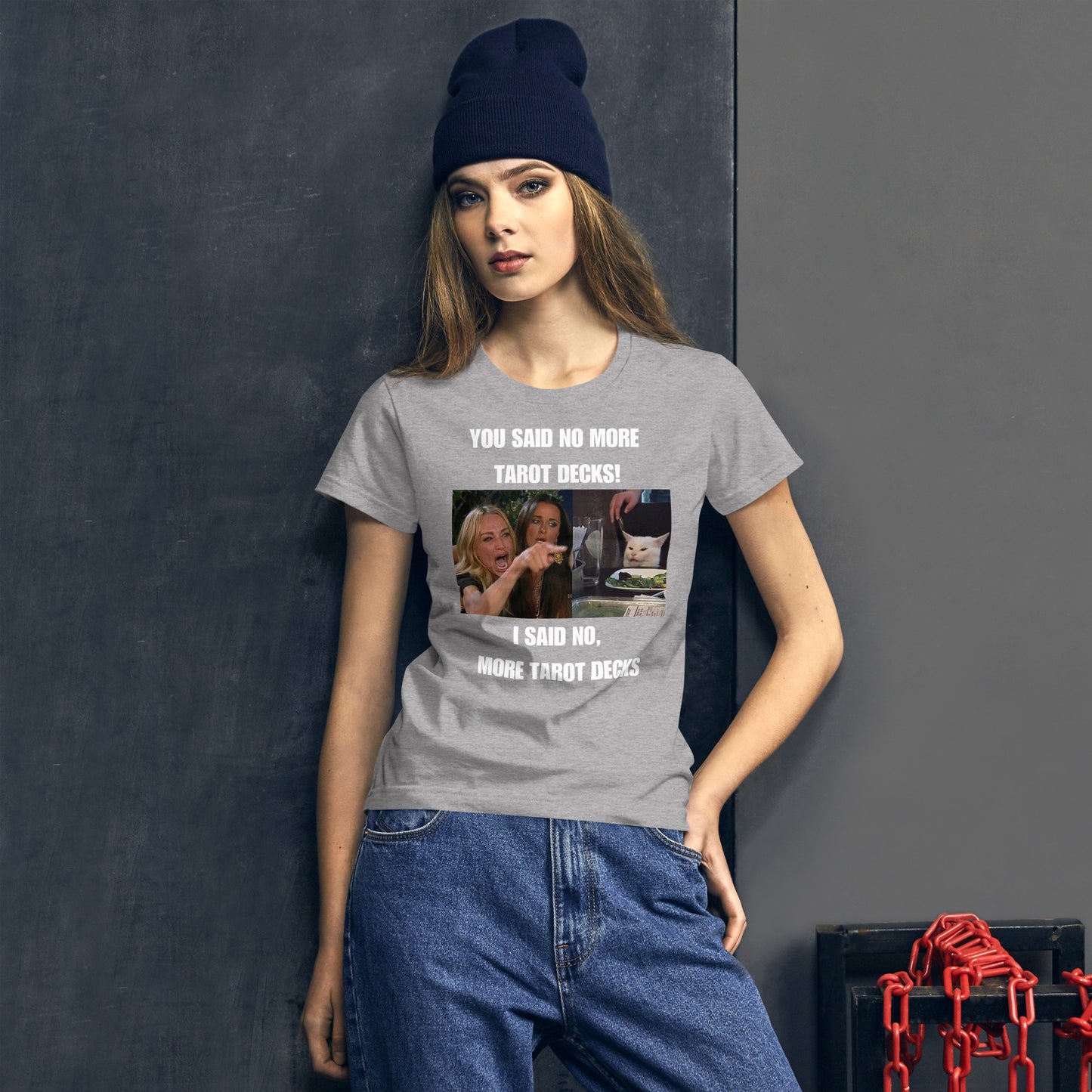 NO MORE TAROT DECKS Women's short sleeve t-shirt