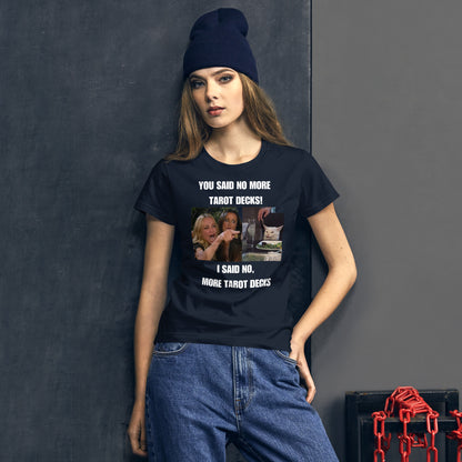 NO MORE TAROT DECKS Women's short sleeve t-shirt