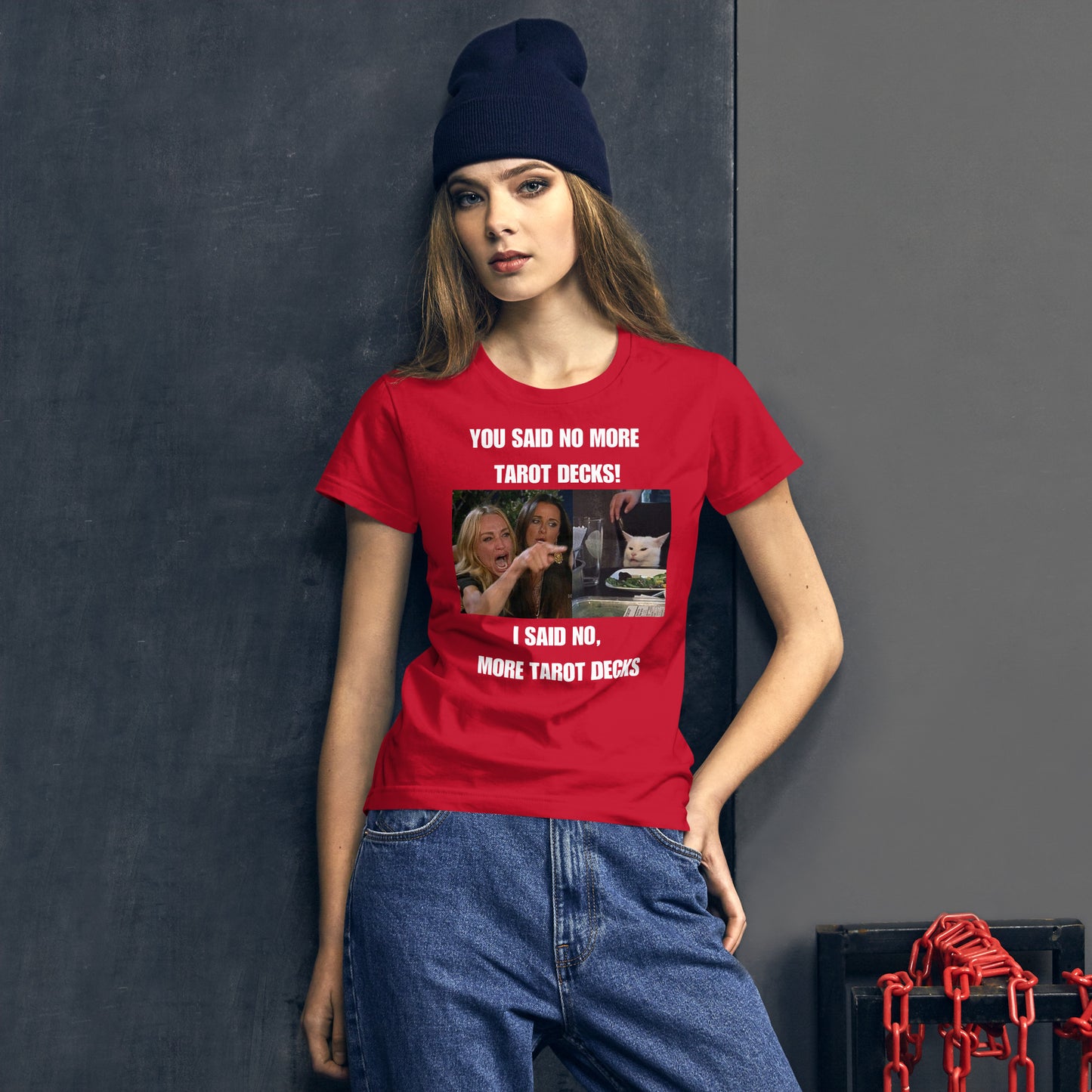 NO MORE TAROT DECKS Women's short sleeve t-shirt